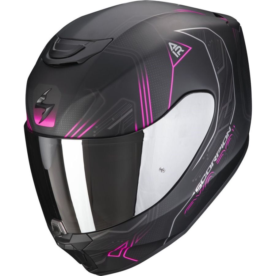 Arai Casco Moto Casco Scorpion Exo-391 Arok Gris/Negro/Rojo, Casco